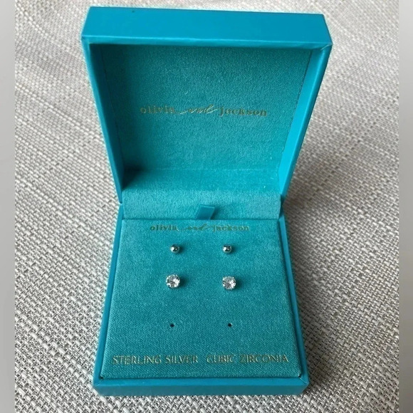 COPY - Womens Olivia and Jackson Stud Earring Set, 2 Pair - Picture 1 of 3